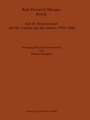 cover image of Karl Heinrich Menges